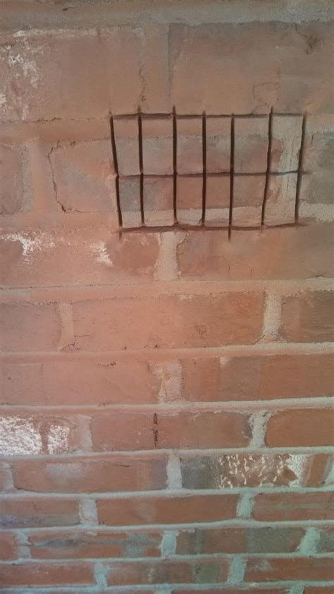 recessing receptacle in brick